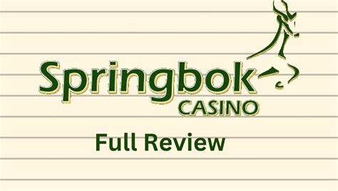 springbok bets|Springbok Casino Review .